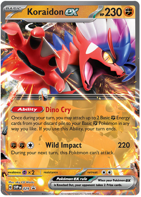 Koraidon Ex Scarlet Violet Promos 29 Pokemon Card