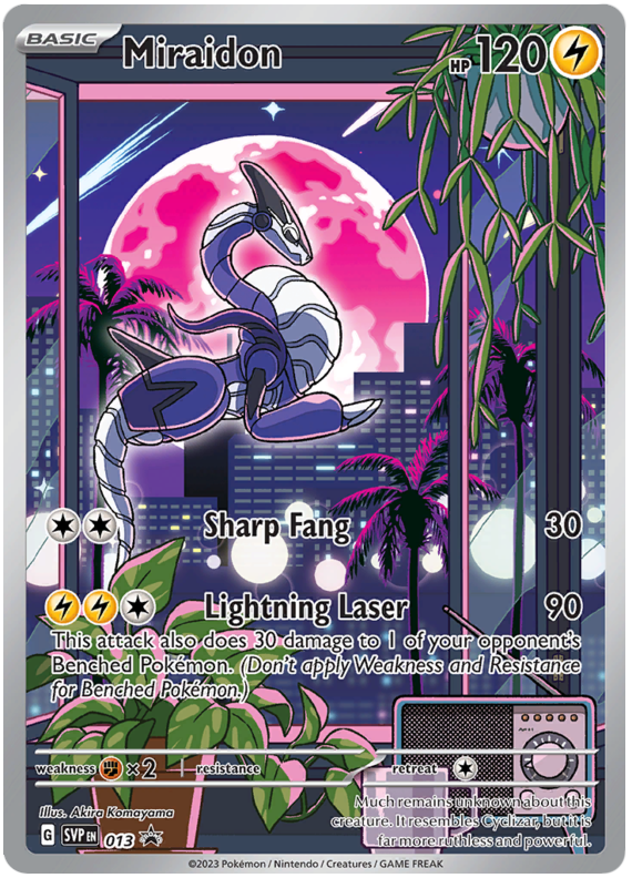 Miraidon Scarlet Violet Promos 13 Pokemon Card