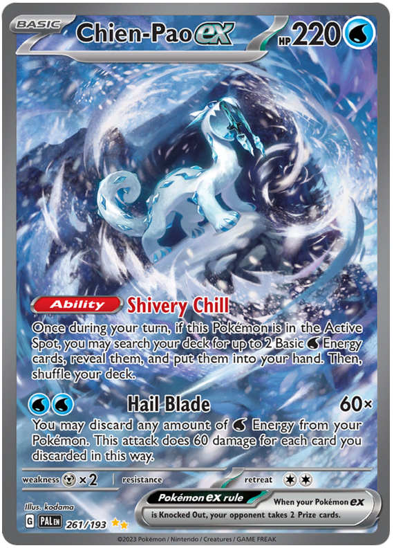 Chien Pao Ex Paldea Evolved 261 Pokemon Card