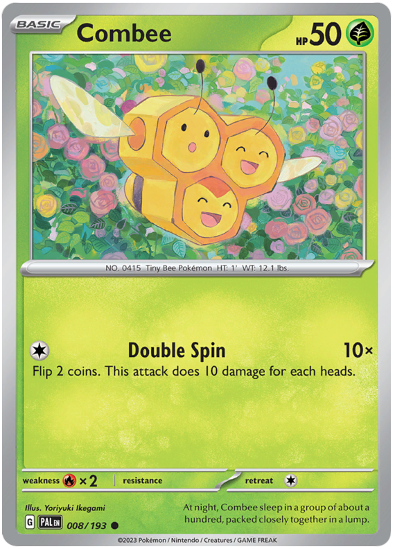 Combee Paldea Evolved 8 Pokemon Card