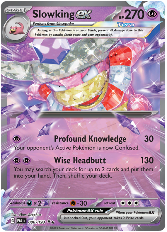 Slowking Ex Paldea Evolved 86 Pokemon Card