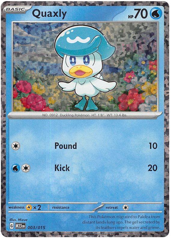 Quaxly - McDonald's Match Battle 2023 #3 Pokemon Card