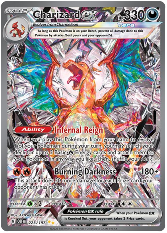 Charizard Ex Obsidian Flames 223 Pokemon Card
