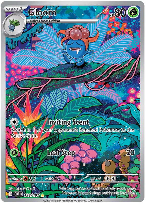 Gloom Obsidian Flames 198 Pokemon Card