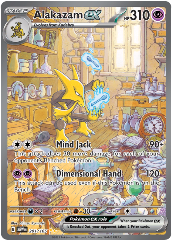 Alakazam Ex Scarlet Violet 151 201 Pokemon Card