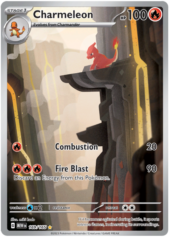 Charmeleon Scarlet Violet 151 169 Pokemon Card
