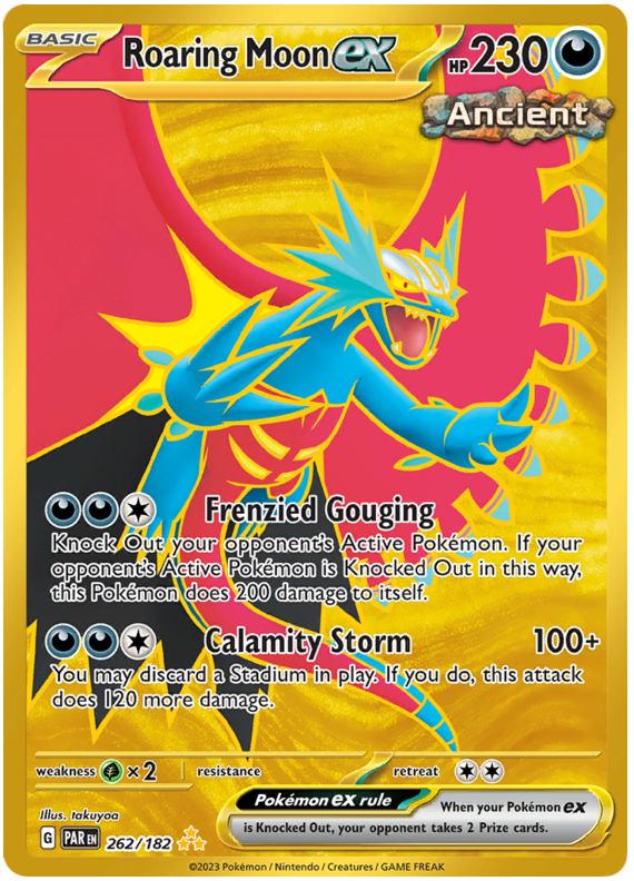 Roaring Moon Ex Paradox Rift 262 Pokemon Card
