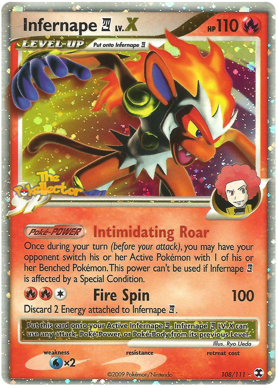 Infernape 4 LV. X - Platinum - Rising Rivals #108 Pokemon Card