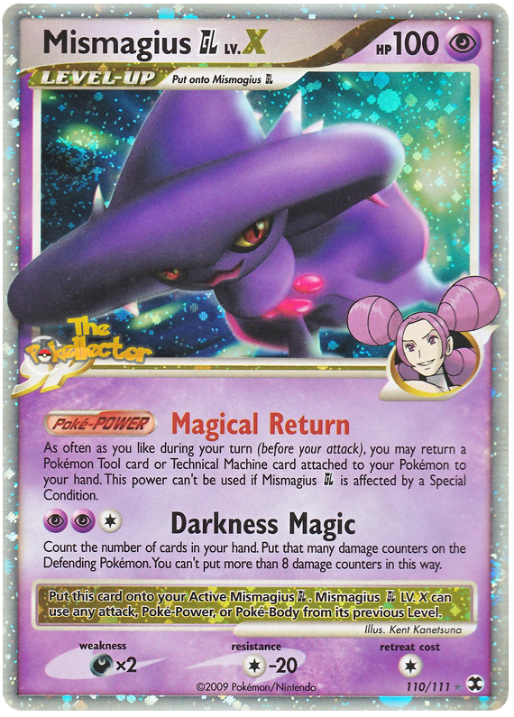 Mismagius GL LV. X - Platinum - Rising Rivals #110 Pokemon Card