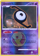 Unown X 71/132 Diamond & Pearl Uncommon Reverse Holo Pokemon Card Near