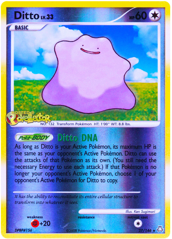 PrimetimePokemon's Blog: Pokemon Card of the Day: Ditto (Legends Awakened)