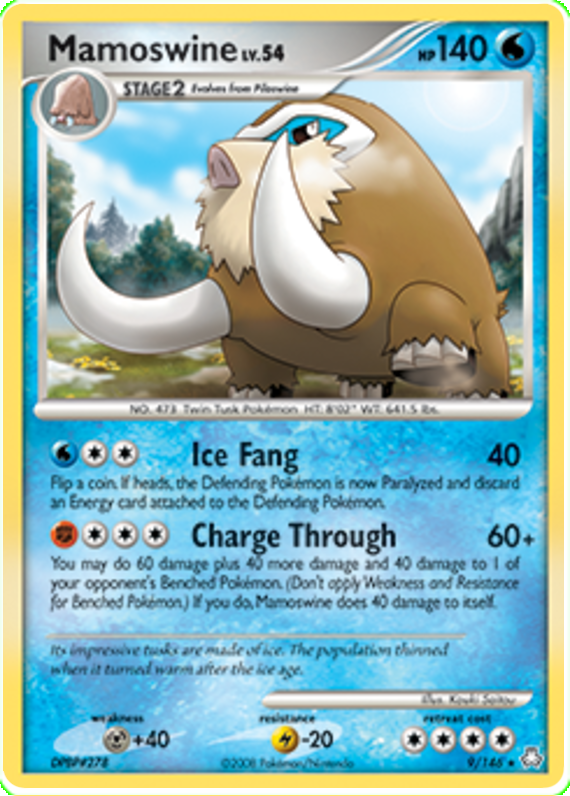 Mamoswine Legends Awakened Pokemon Card