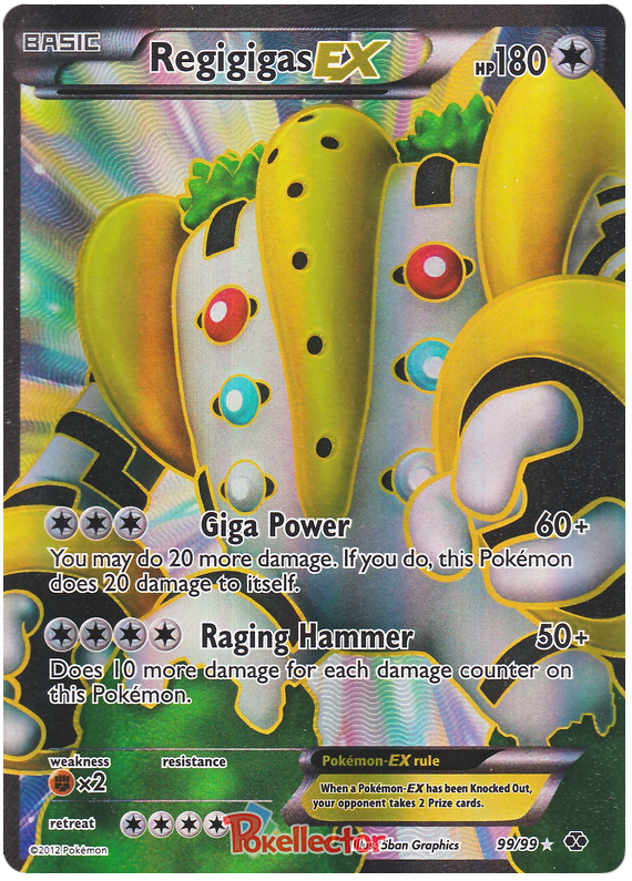 Regigigas Ex Next Destinies 99 Pokemon Card