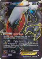 Pokemon Dark Explorers Single Raikou EX 105/108 - MODERATE PLAY (MP)