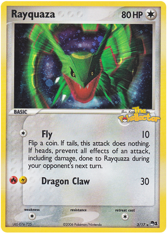 Rayquaza POP Series 1 3 Pokemon Card