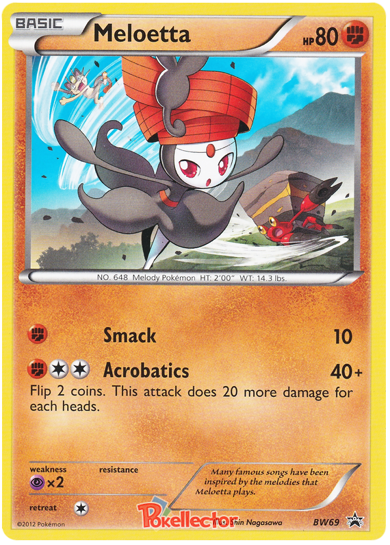 Pokemon Trading Card Game PROMO CARD: MELOETTA - XY193 - BLACK